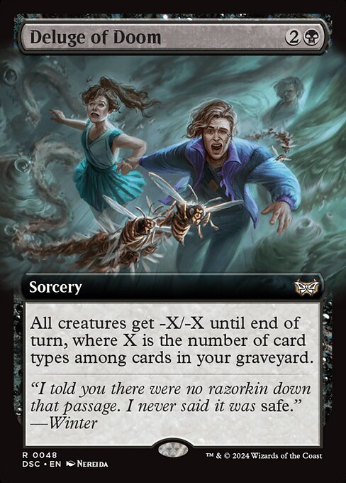 Deluge of Doom (Extended Art) - Commander: Duskmourn: House of Horror