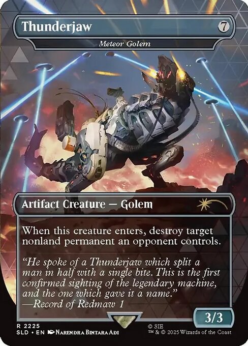 Thunderjaw - Meteor Golem (Foil) - Secret Lair Drop Series