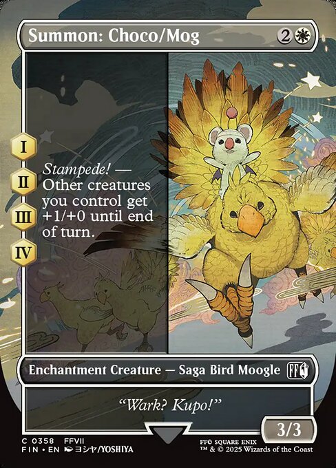 Summon: Choco/Mog (Borderless) - FINAL FANTASY