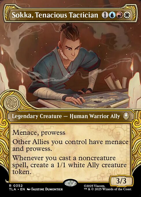 Sokka, Tenacious Tactician (Showcase) (Foil) - Avatar: The Last Airbender