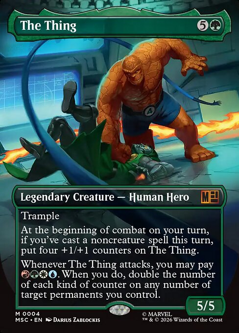 The Thing (Borderless) - Commander: Marvel Super Heroes