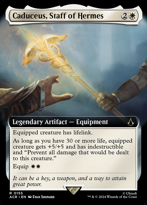 Caduceus, Staff of Hermes (Extended Art) - Universes Beyond: Assassin's Creed