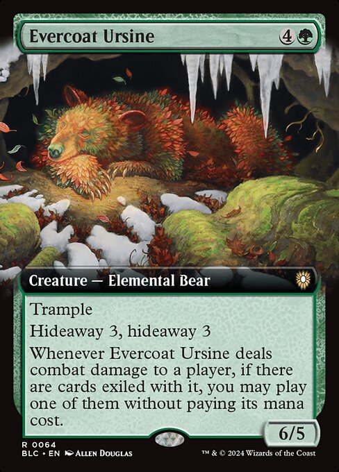 Evercoat Ursine (Extended Art) - Commander: Bloomburrow