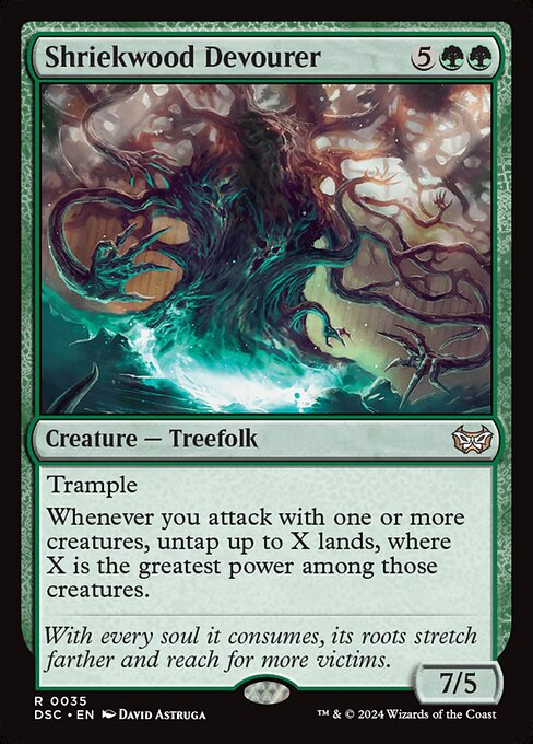 Shriekwood Devourer (Extended Art) - Commander: Duskmourn: House of Horror