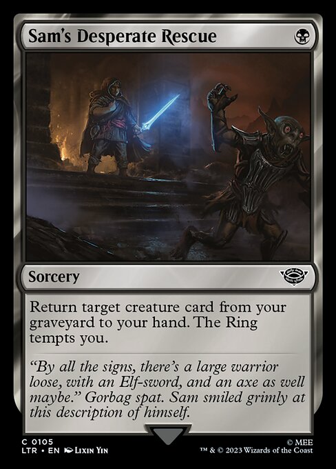 Sam's Desperate Rescue (Foil) - Universes Beyond: The Lord of the Rings: Tales of Middle-earth