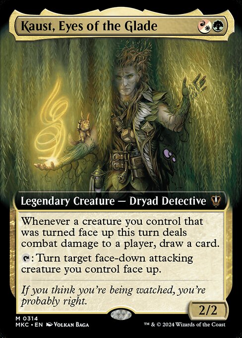 Kaust, Eyes of the Glade (Extended Art) - Commander: Murders at Karlov Manor