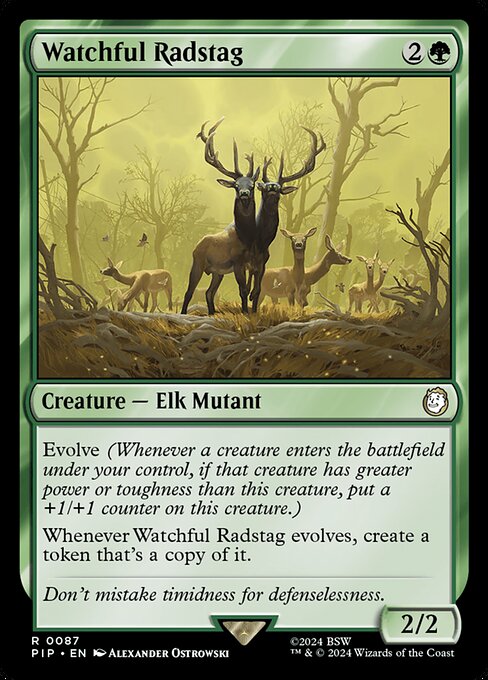 Watchful Radstag (Foil) - Universes Beyond: Fallout