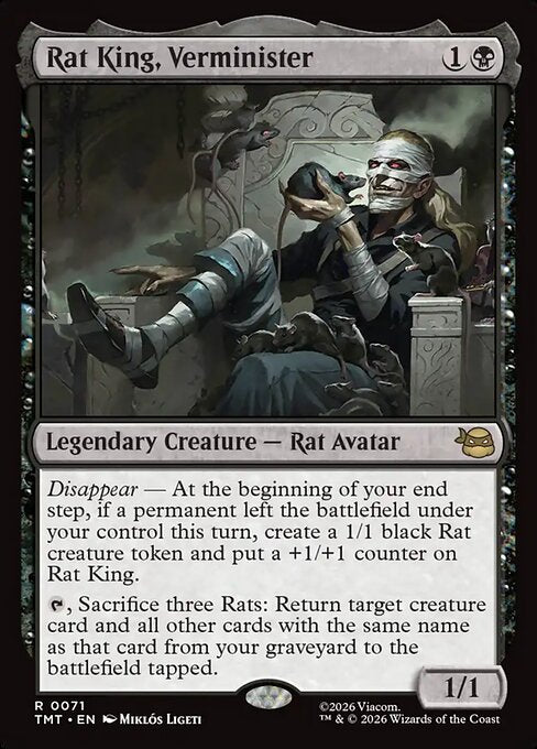 Rat King, Verminister - Teenage Mutant Ninja Turtles