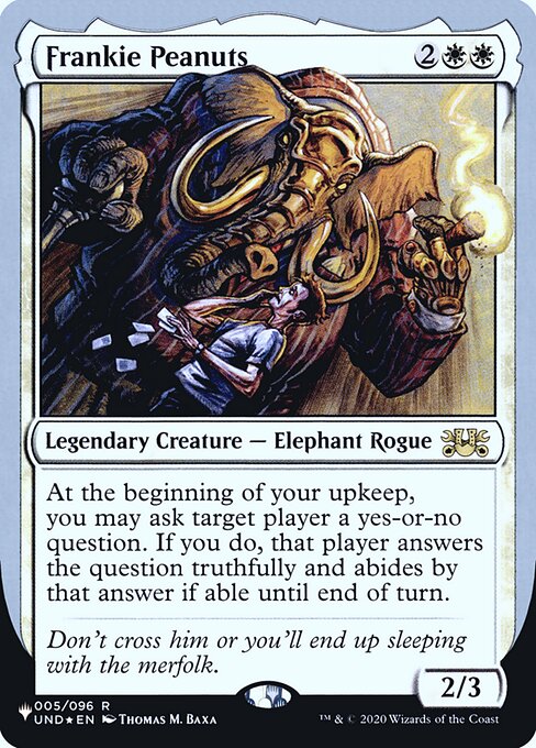 Frankie Peanuts (Foil) - The List Reprints