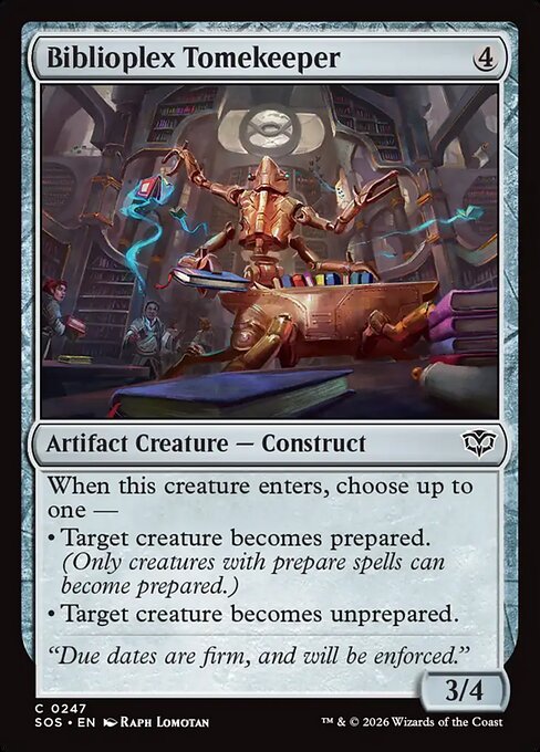 Biblioplex Tomekeeper (Foil) - Secrets of Strixhaven