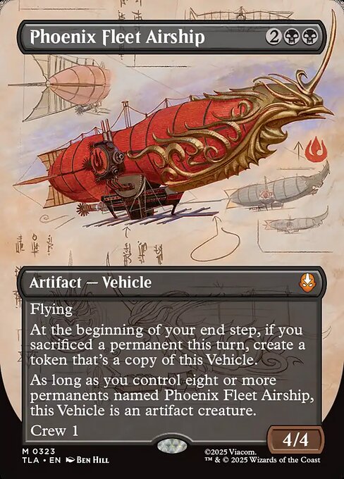 Phoenix Fleet Airship (Borderless) - Avatar: The Last Airbender
