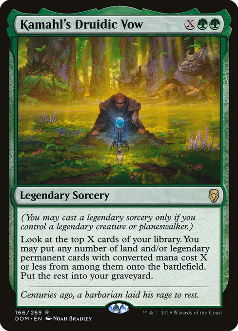 Kamahl's Druidic Vow (Foil) - Dominaria