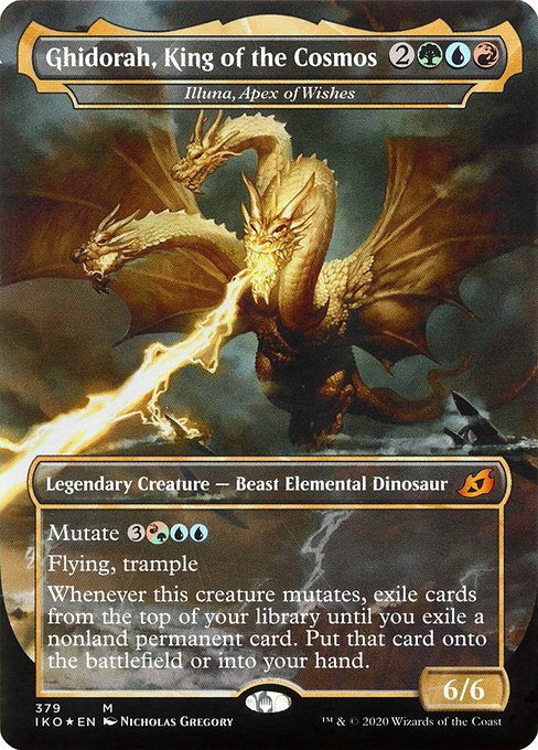 Ghidorah, King of the Cosmos - Illuna, Apex of Wishes - Ikoria: Lair of Behemoths