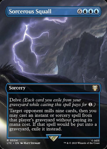Sorcerous Squall (Borderless) - Commander: The Lord of the Rings: Tales of Middle-earth