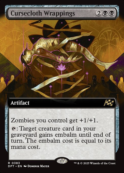 Cursecloth Wrappings (Extended Art) (Foil) - Aetherdrift