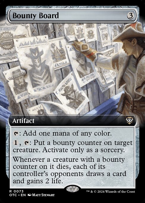 Bounty Board (Extended Art) - Commander: Outlaws of Thunder Junction