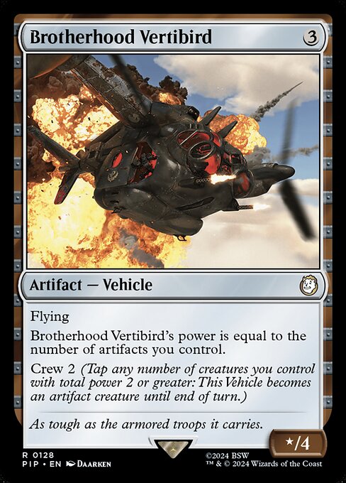 Brotherhood Vertibird - Universes Beyond: Fallout