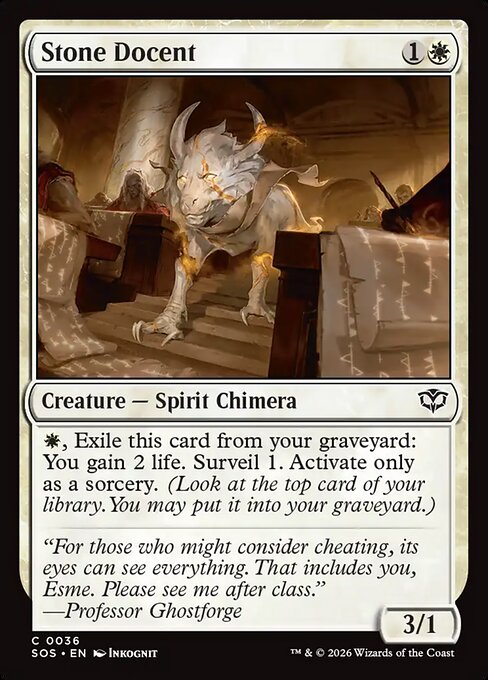 Stone Docent (Foil) - Secrets of Strixhaven
