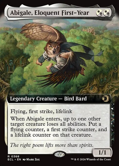 Abigale, Eloquent First-Year (Extended Art) - Lorwyn Eclipsed