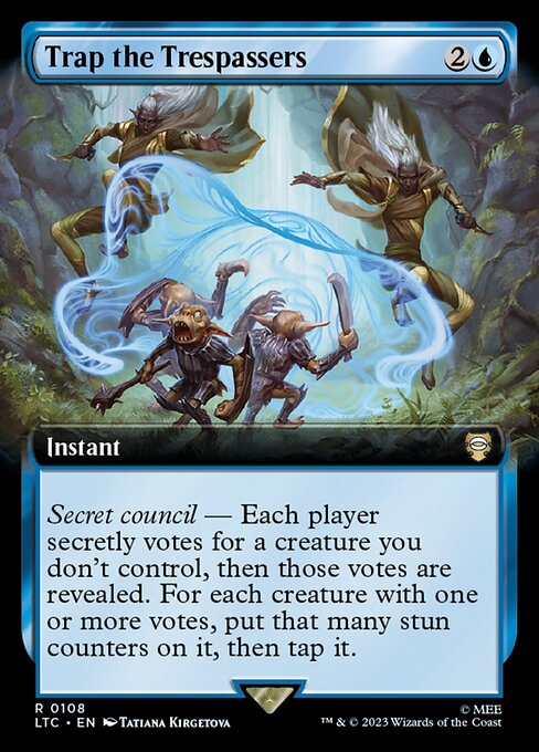 Trap the Trespassers (Extended Art) - Commander: The Lord of the Rings: Tales of Middle-earth
