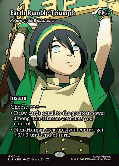 Earth Rumble Triumph - Return of the Wildspeaker (Borderless) - Avatar: The Last Airbender: Eternal-Legal