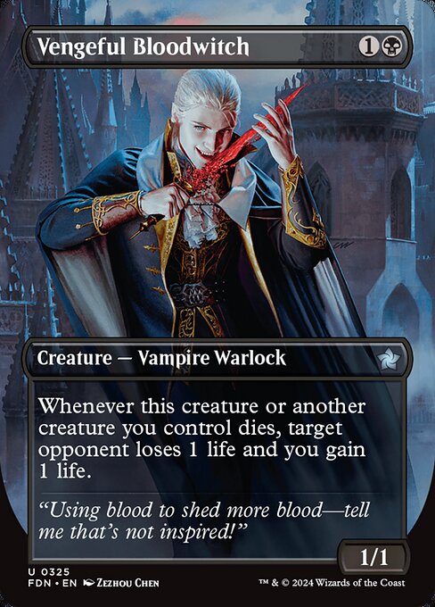 Vengeful Bloodwitch (Borderless) - Foundations