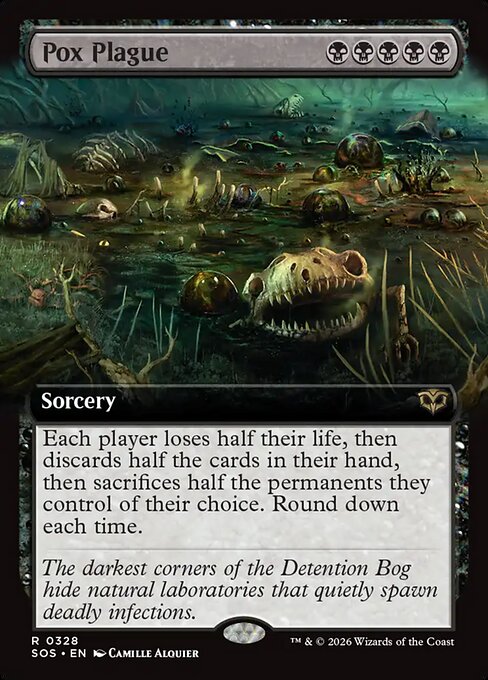 Pox Plague (Extended Art) (Foil) - Secrets of Strixhaven