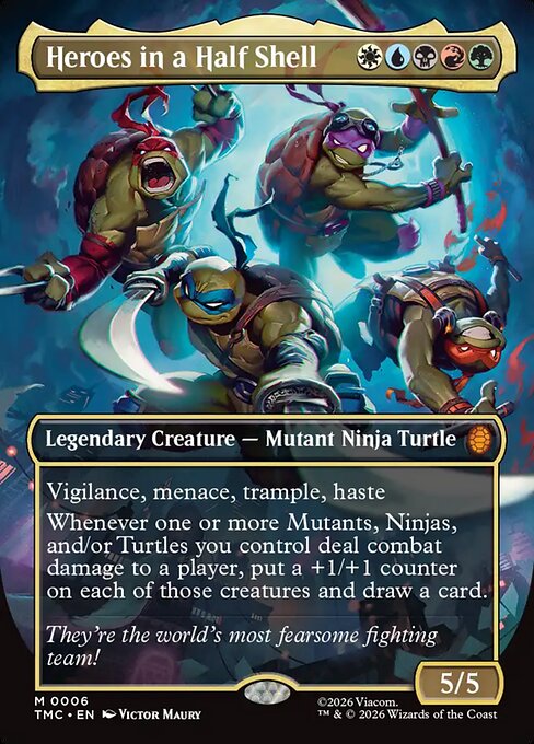 Heroes in a Half Shell (0006) (Borderless) - Commander: Teenage Mutant Ninja Turtles
