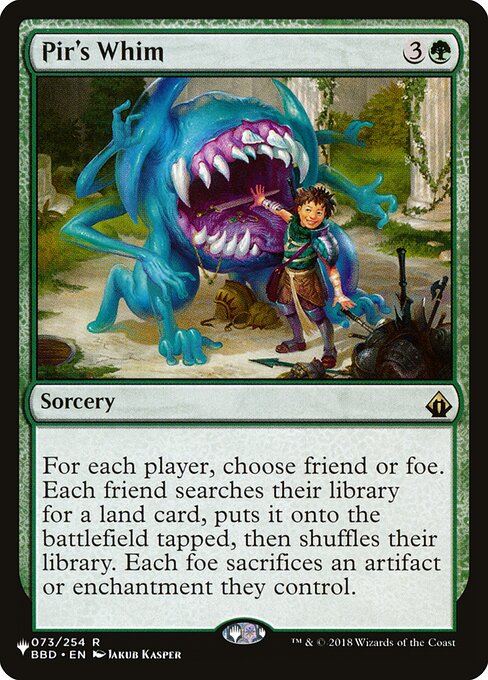 Pir's Whim - The List Reprints