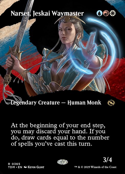 Narset, Jeskai Waymaster (Borderless) (Foil) - Tarkir: Dragonstorm