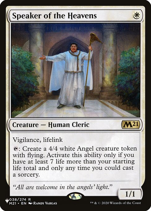 Speaker of the Heavens - The List Reprints