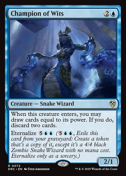 Champion of Wits - Commander: Aetherdrift