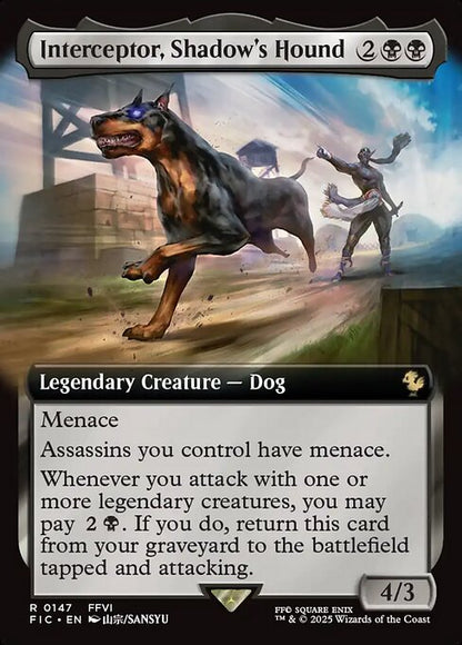 Interceptor, Shadow's Hound (Extended Art) - Commander: FINAL FANTASY