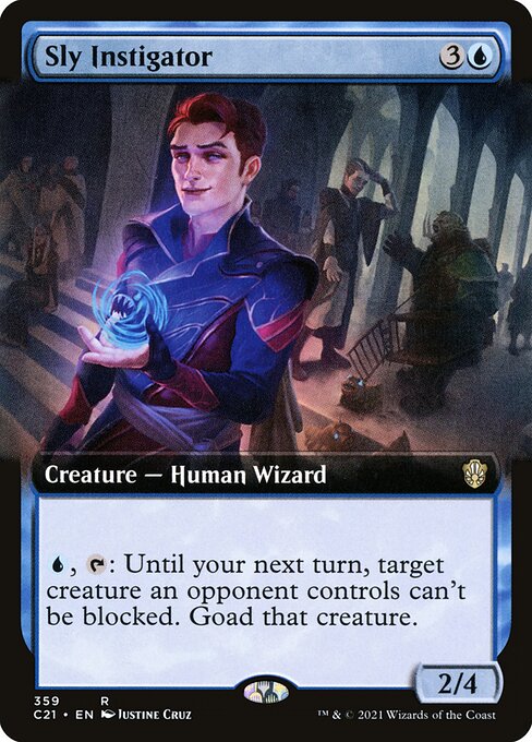 Sly Instigator (Extended Art) - Commander 2021