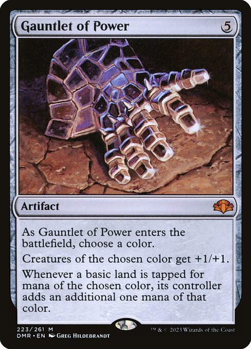 Gauntlet of Power (Retro Frame) (Foil) - Dominaria Remastered