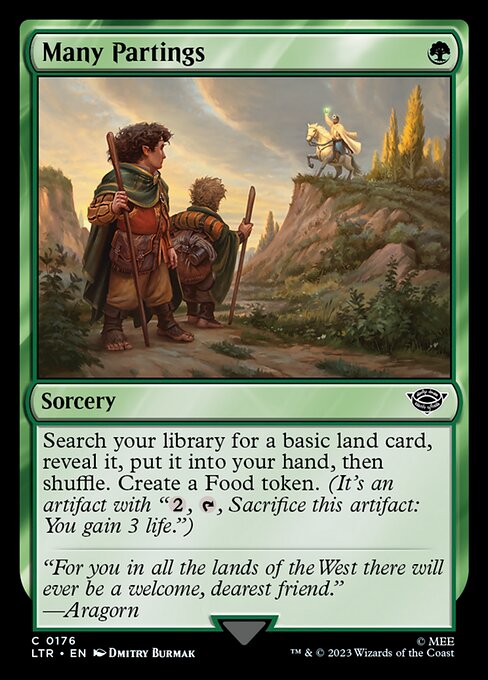 Many Partings (Foil) - Universes Beyond: The Lord of the Rings: Tales of Middle-earth