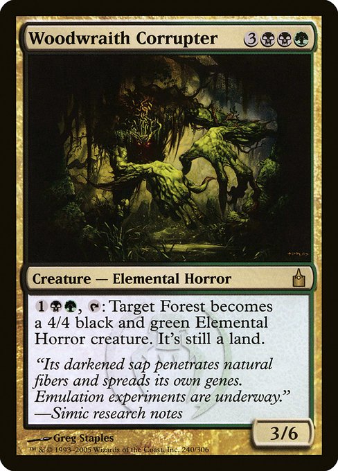 Woodwraith Corrupter - Ravnica: City of Guilds