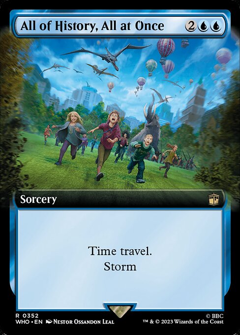 All of History, All at Once (Extended Art) (Foil) - Universes Beyond: Doctor Who