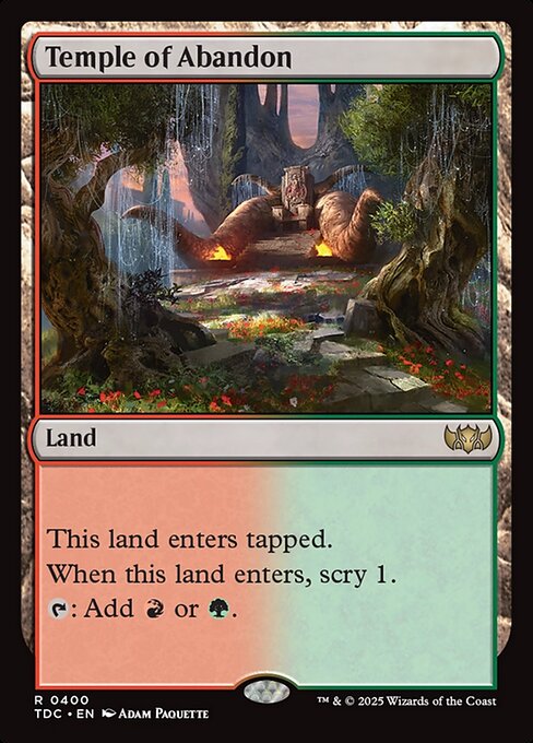 Temple of Abandon - Commander: Tarkir: Dragonstorm