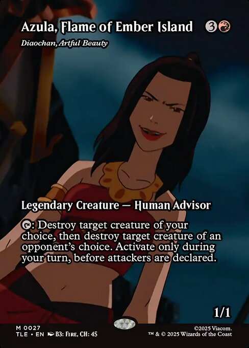 Azula, Flame of Ember Island - Diaochan, Artful Beauty (Borderless) - Avatar: The Last Airbender: Eternal-Legal