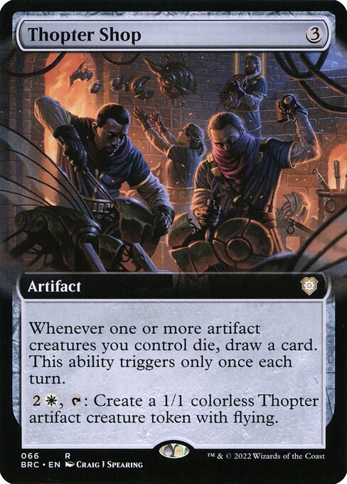 Thopter Shop (Extended Art) - Commander: The Brothers' War
