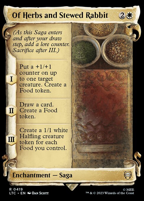 Of Herbs and Stewed Rabbit (Showcase Scrolls) - Commander: The Lord of the Rings: Tales of Middle-earth