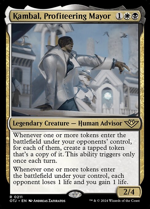 Kambal, Profiteering Mayor (Foil) - Outlaws of Thunder Junction
