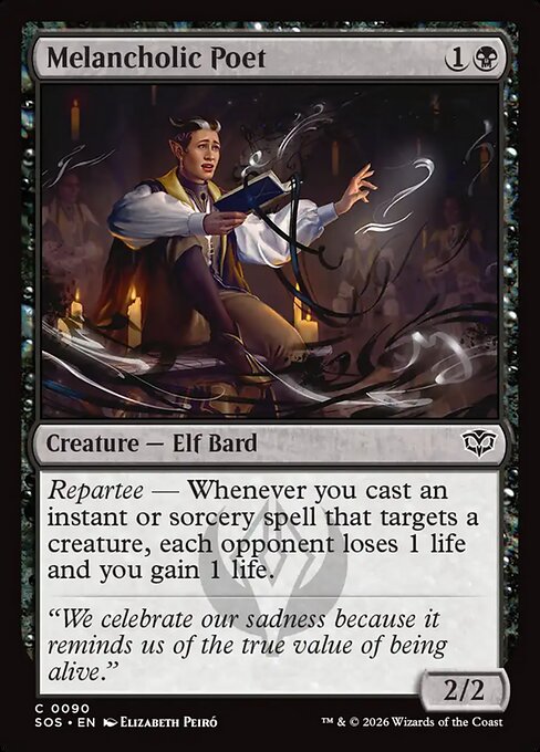Melancholic Poet (Foil) - Secrets of Strixhaven