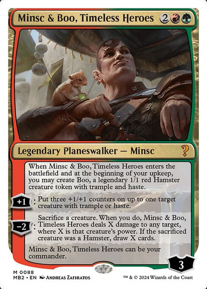 Minsc & Boo, Timeless Heroes (White Border) - Mystery Booster 2