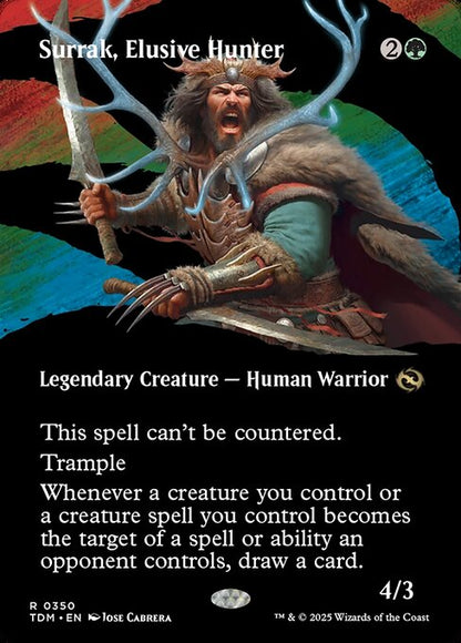 Surrak, Elusive Hunter (Borderless) - Tarkir: Dragonstorm