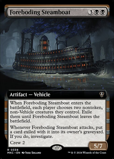 Foreboding Steamboat (Extended Art) - Commander: Murders at Karlov Manor