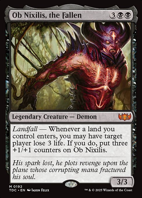 Ob Nixilis, the Fallen - Commander: Tarkir: Dragonstorm