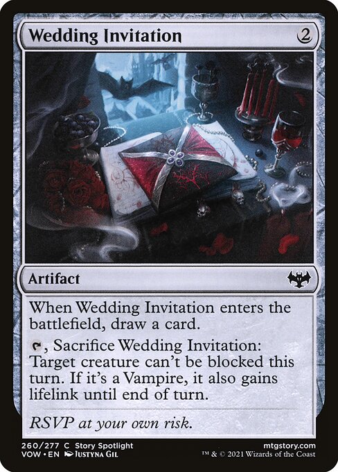 Wedding Invitation - Innistrad: Crimson Vow