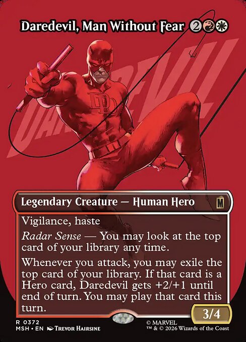 Daredevil, Man Without Fear (Borderless) (0372) - Marvel Super Heroes